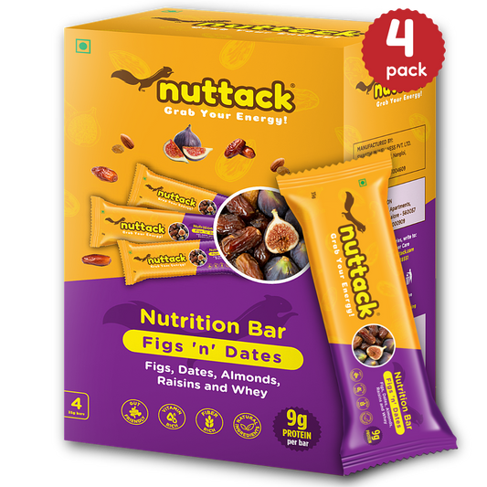 Figs n Dates-Nutrition Bars with 9g Protein (Pack of 4)