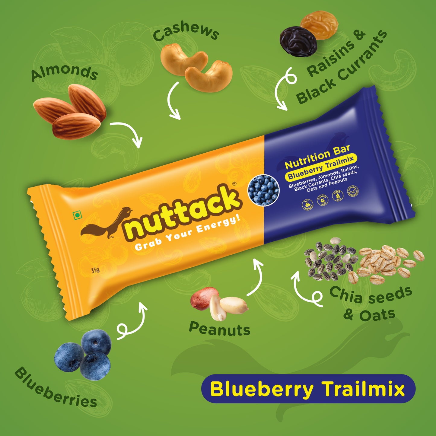 Assorted Mix-Protein and Energy Bars upto 9g Protein (Pack of 6)