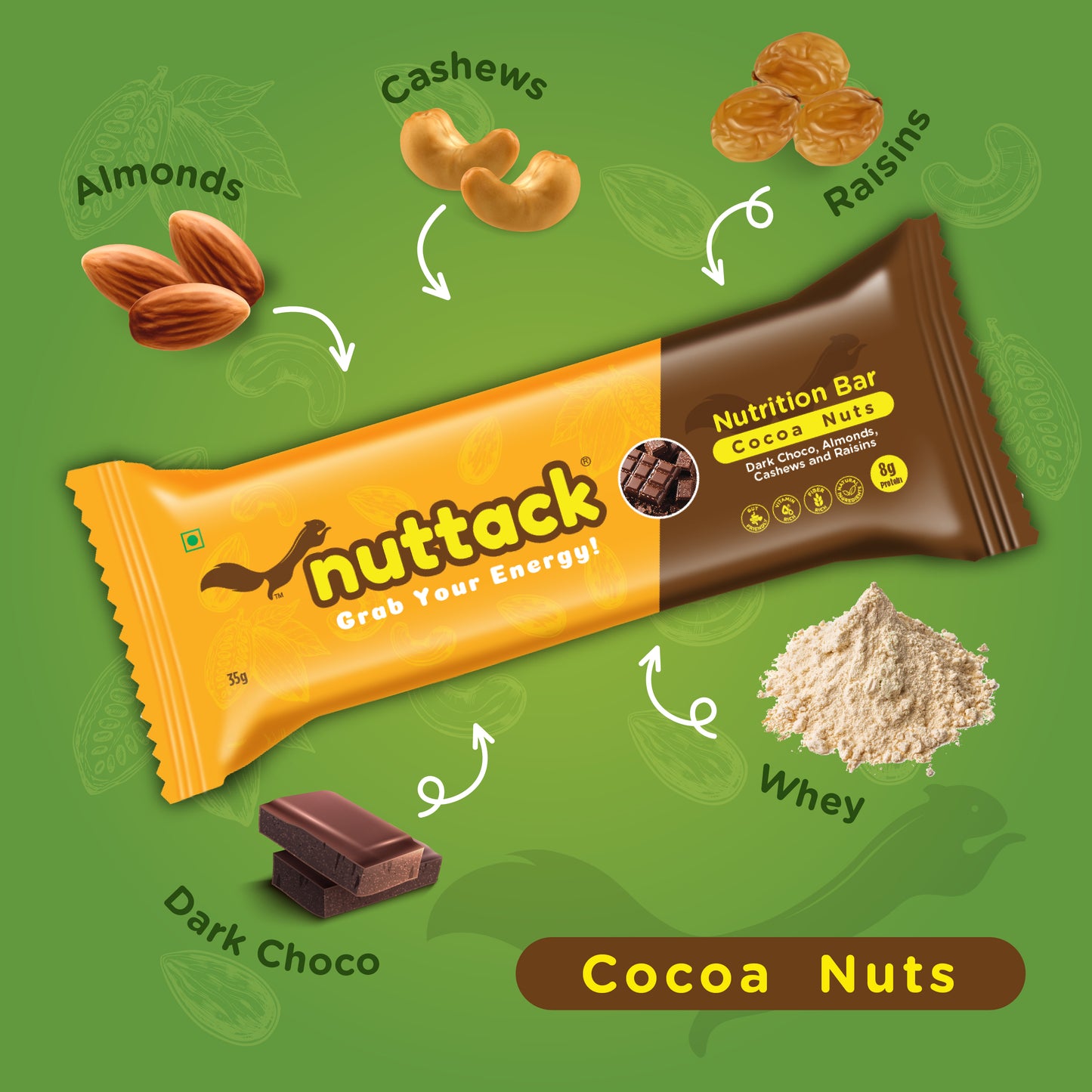 Assorted Mix-Protein and Energy Bars upto 9g Protein (Pack of 6)