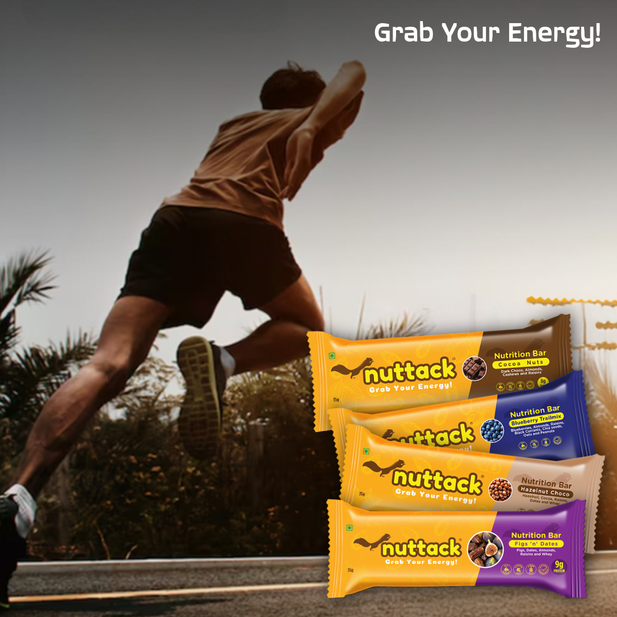 Assorted Mix-Nutrition Bars upto 9g Protein (Pack of 4)