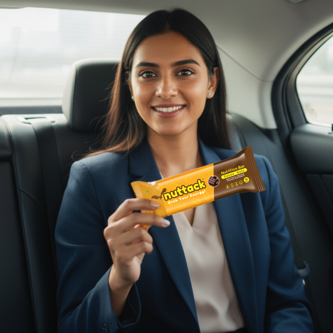 Dark Chocolate with Nuts-Nutrition Bars with 8g Protein (Pack of 4)