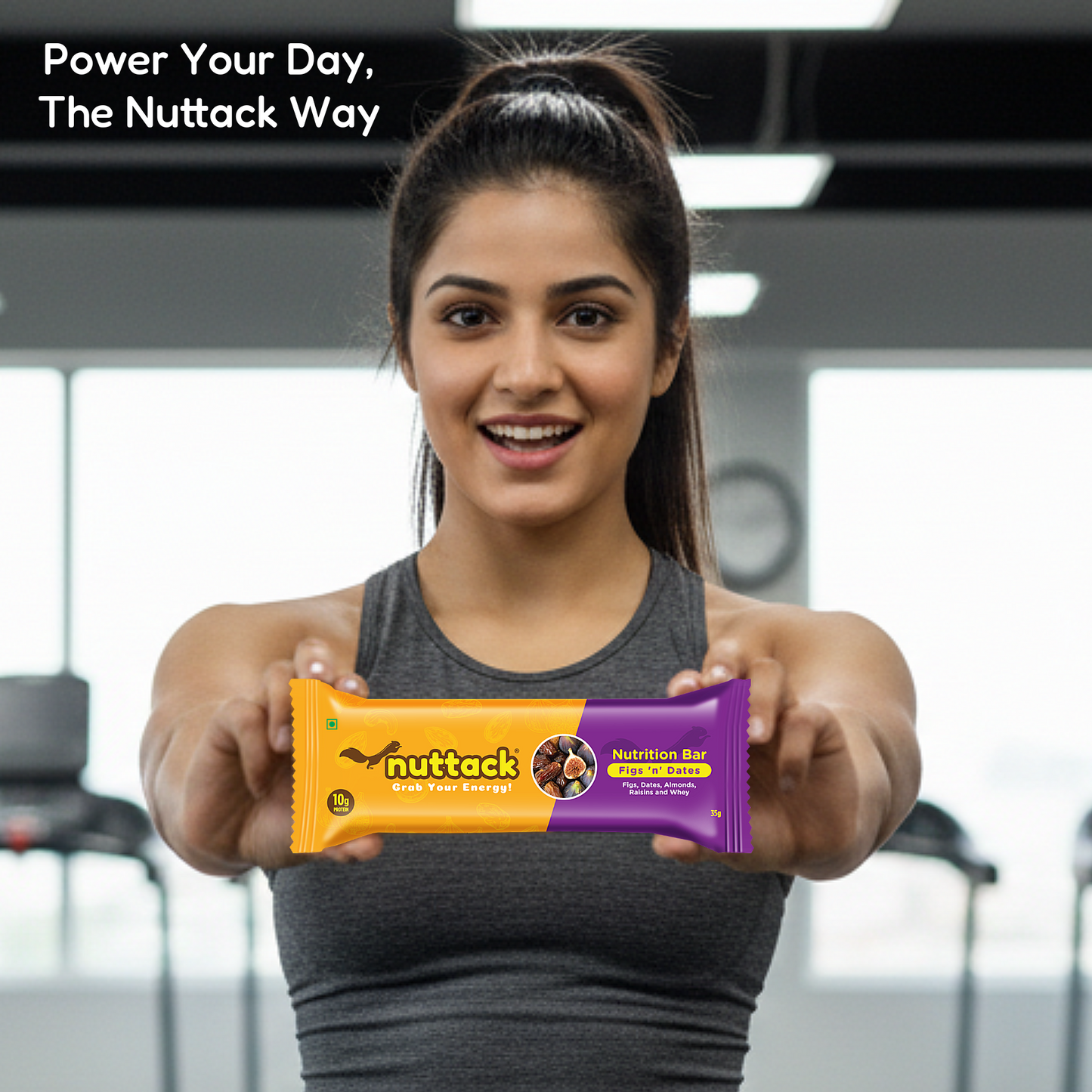Figs 'n' Dates-Nutrition Bars with 10g Protein (Pack of 6)