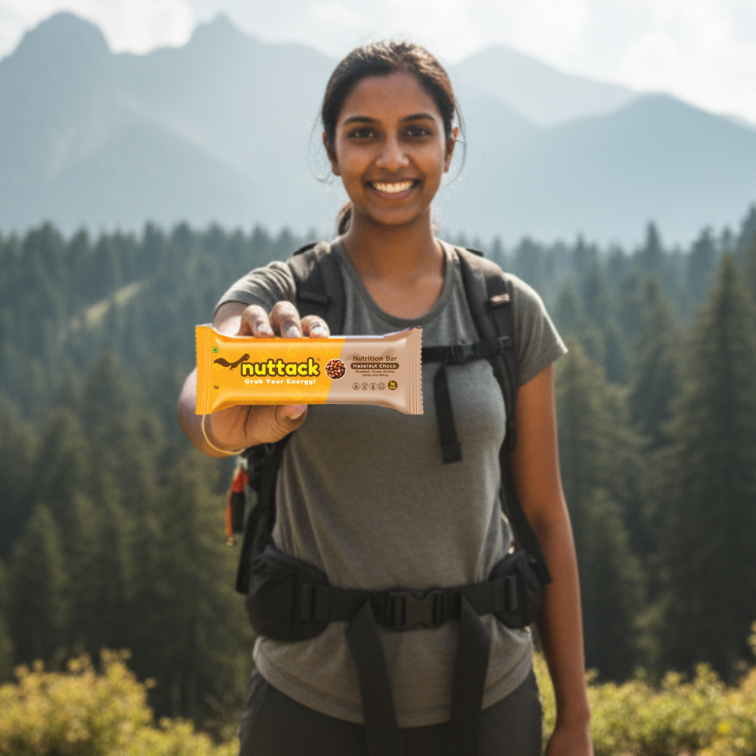 Hazelnut Choco-Nutrition Bars with 9g Protein (Pack of 4)