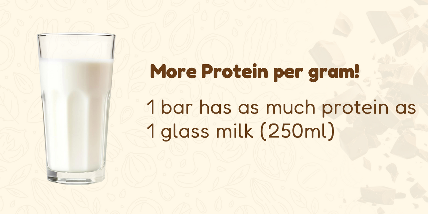 Dark Chocolate with Nuts-Protein Bars with 8g Protein (Pack of 6)